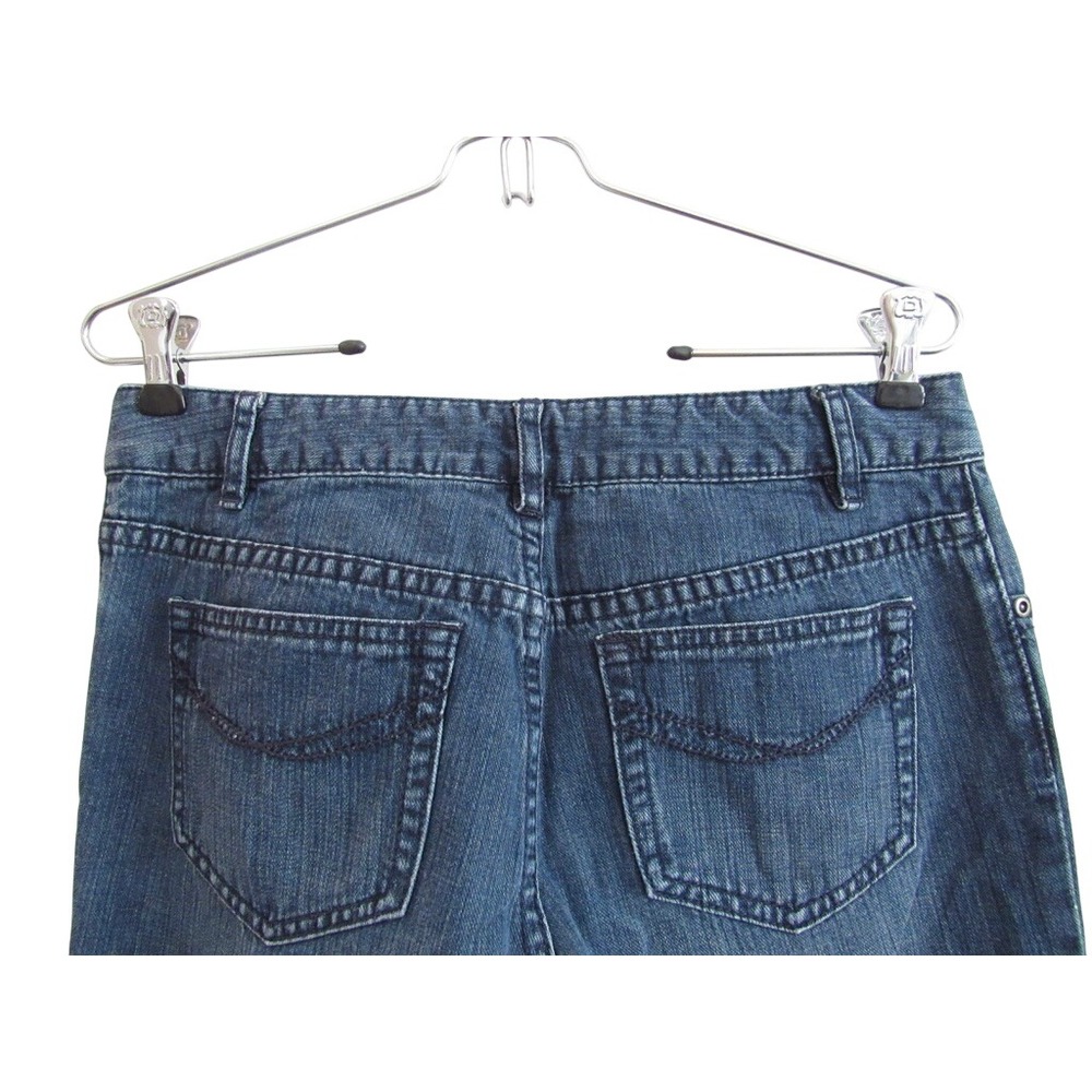 J. Jill Weekender Women 4 Medium Wash Straight Leg 100% Cotton Denim Jeans - Picture 4 of 6